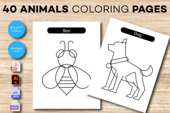 A World of Creativity: Exploring 40 Animal Coloring Pages