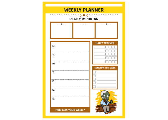 Conquering the Zombie Employee: Your ADHD Planner Theme for Weekly Time Management