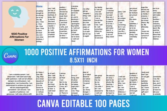 Empowering Your Journey: The Transformative Power of 1000 Positive Affirmations for Women