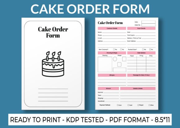 Streamlining Your Publishing Process: The Strategic Value of a Cake Order Form Book KDP Interior