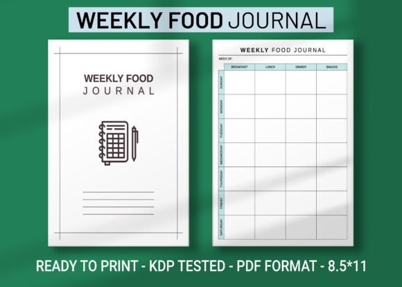 Streamlining Your Publishing Workflow with Weekly Food Journal Vol.1 KDP Interior