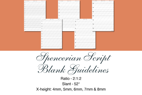 The Art of Precision: Mastering Spencerian Script with Blank Guidelines