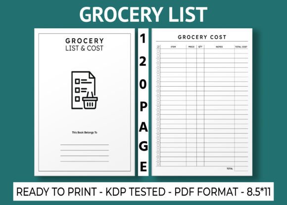 The Grocery List Cost KDP Interior: A Pre-Made Design Solution