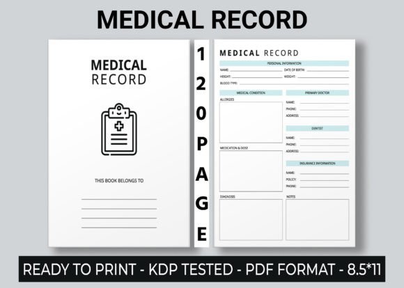 The Medical Record KDP Interior: Your Blueprint for Creating Personal Health Journals