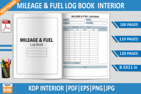 The Ultimate Mileage Fuel Log Book KDP Interior for Your Publishing Success